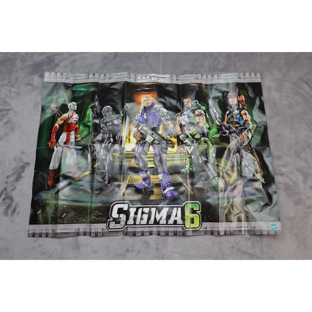 Hasbro GI Joe Sigma 6 Wall Decor Room Poster 23" x 17" Action Figure Toys